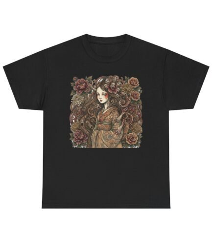 Junji Ito, Audrey Kawasaki Style T-Shirt | Black White Horror Shirt, Unisex Graphic Tee